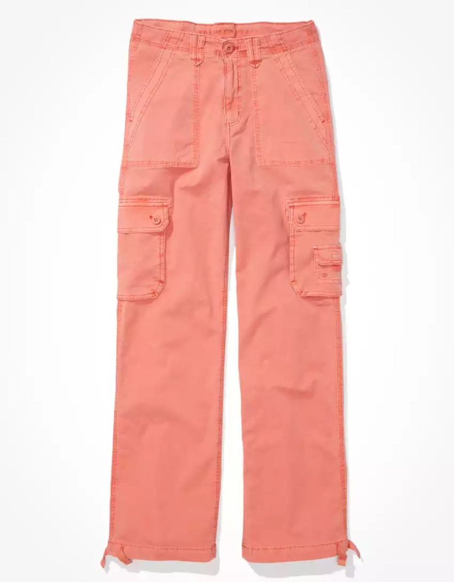 Jean American Eagle AE Snappy Stretch Baggy Cargo Jogger Orange Femme | ORJ-05264414